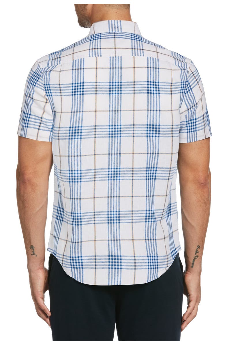 Original Penguin Plaid Short Sleeve Heritage Fit Shirt, Alternate, color, 