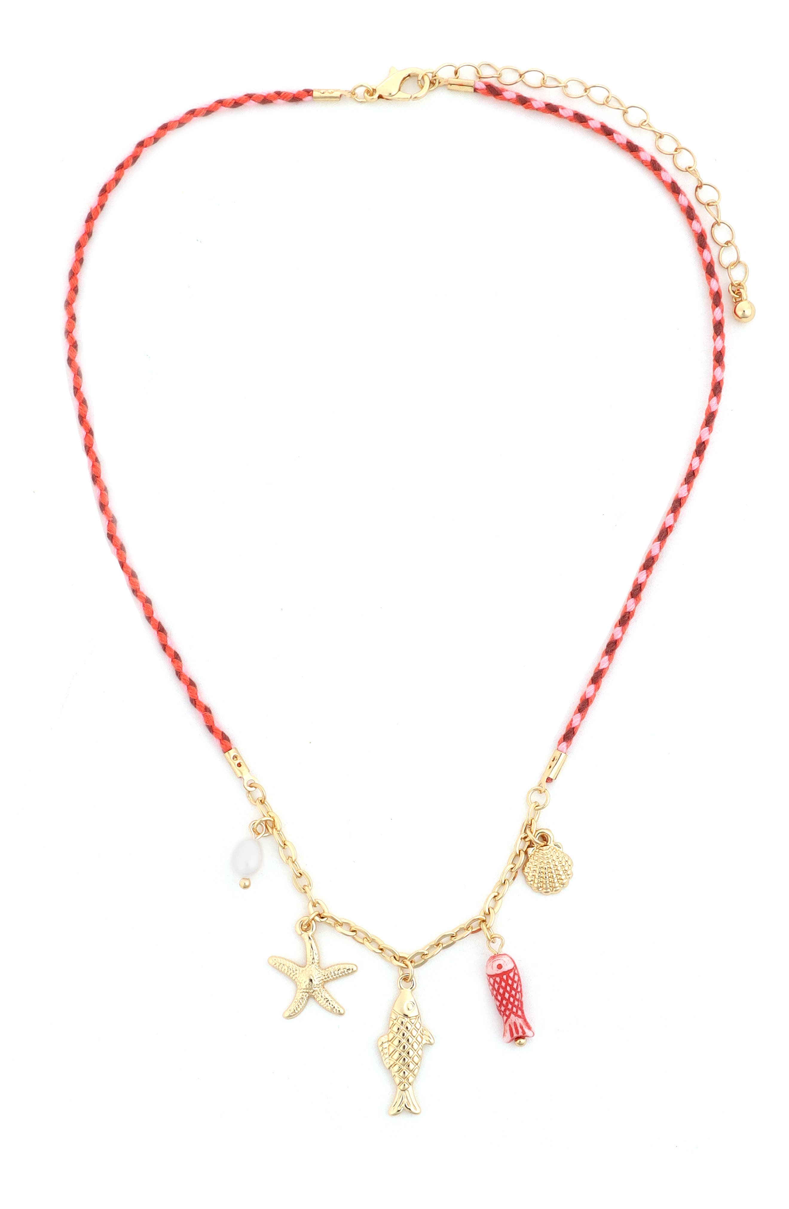 Panacea Cord Sea Life Charm Necklace