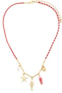 Panacea Cord Sea Life Charm Necklace
