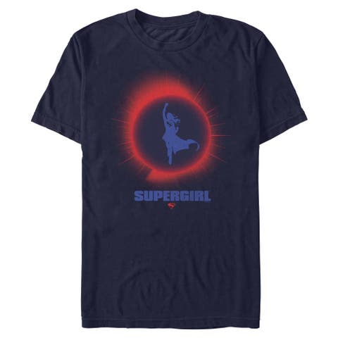 Men's Supergirl Kara Flying Silhouette  Graphic T-Shirt