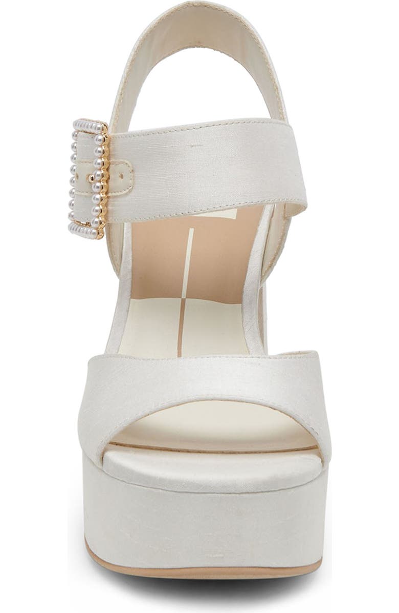 Dolce Vita Bobby Imitation Pearl Ankle Strap Platform Sandal, Alternate, color,