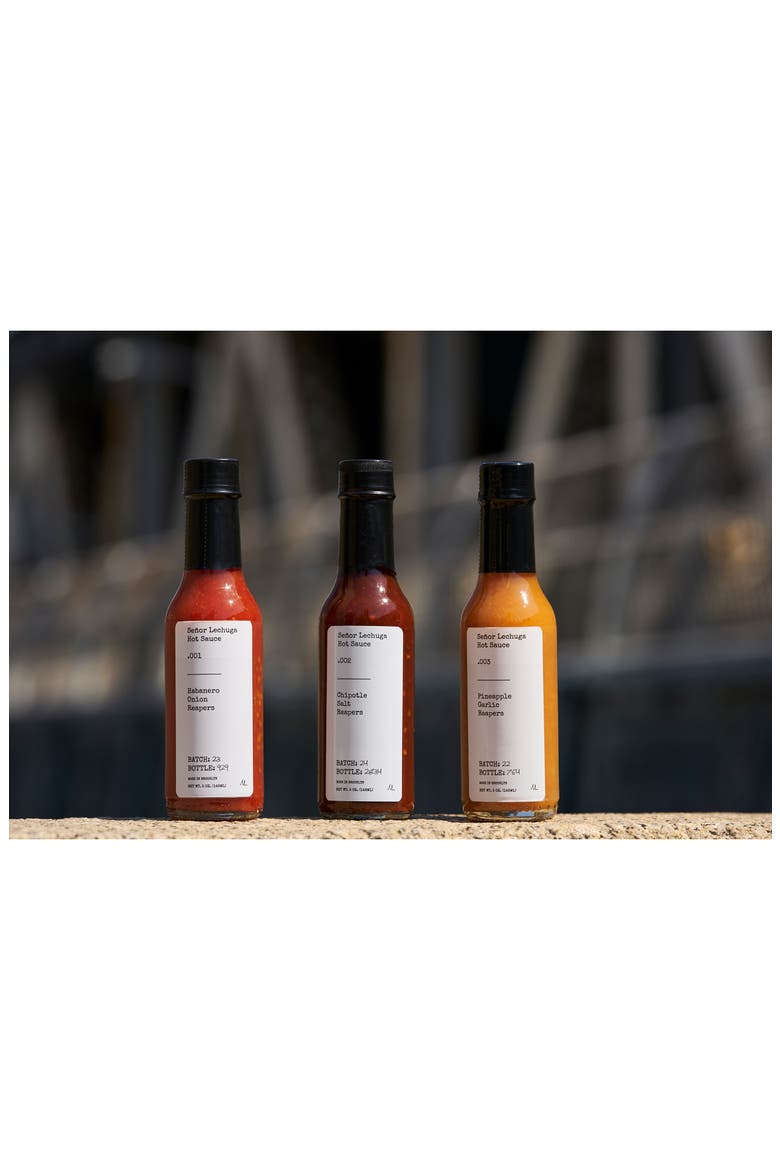 The Collection 3-Piece Set Hot Sauces, Alternate, color, RED MAROON AND YELLOW