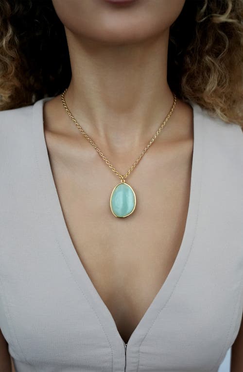 Ettika Twilight Nights Necklace In Amazonite And Gold
