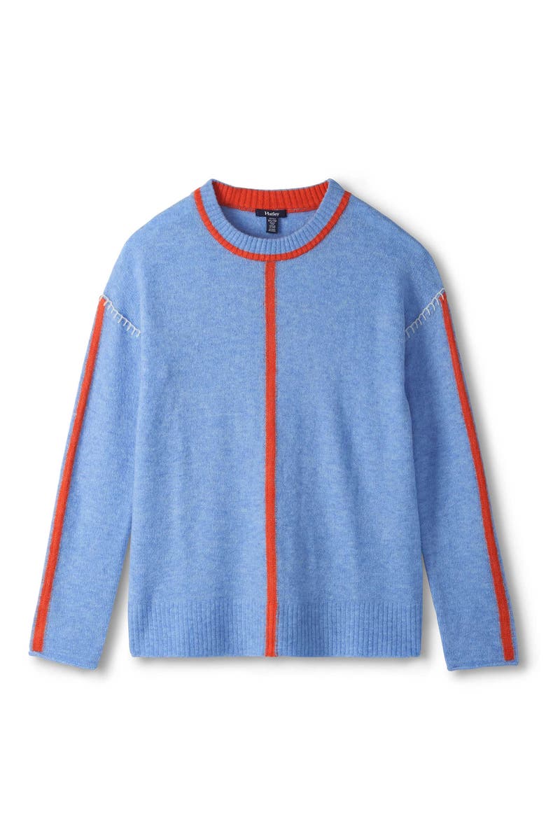 Maeve Crewneck Sweater, Alternate, color, MED BLUE