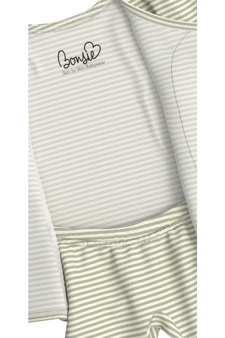 Unisex Baby Romper, Alternate, color, Mint Twist