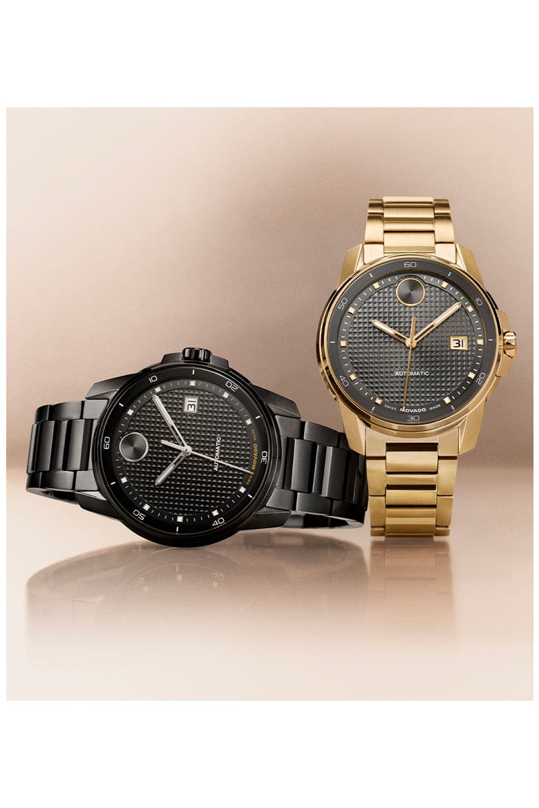 Bold Verso Automatic Bracelet Watch, 41mm, Alternate, color, GRAY