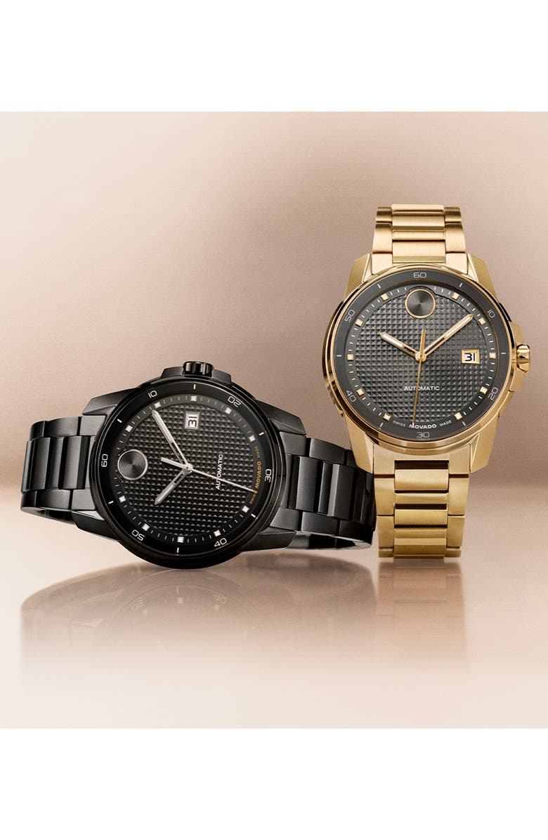 Movado Bold Verso Automatic Bracelet Watch, 41mm, Alternate, color, Black