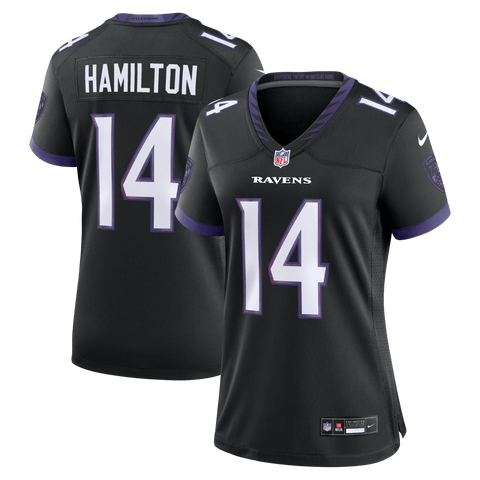 Women's Nike Kyle Hamilton Black Baltimore Ravens Alternate Game Jersey