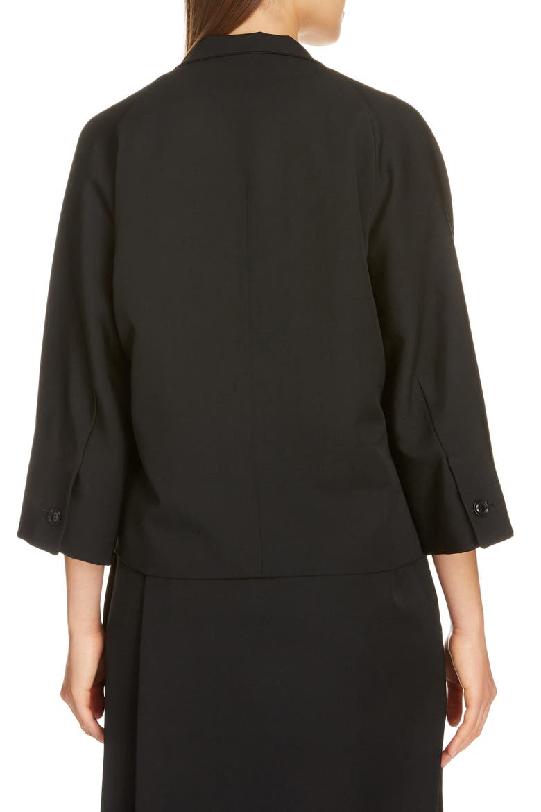 Wool Gabardine Jacket, Alternate, color, BLACK