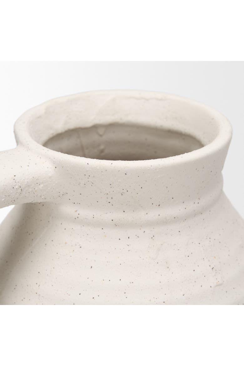 Tyrus Large Textured Matte Speckled Ceramic Vase, Alternate, color, Beige