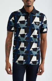 Fred Perry Fragment Print Polo