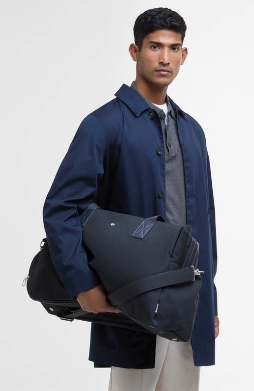 Barbour Cascade Cotton Twill Duffle Bag In Navy