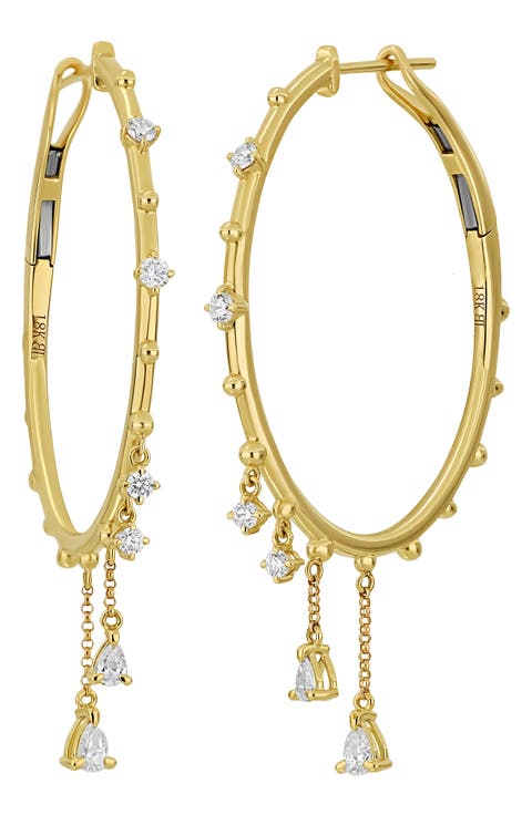 Mykonos Diamond Hoop Earrings (Online Trunk Show)