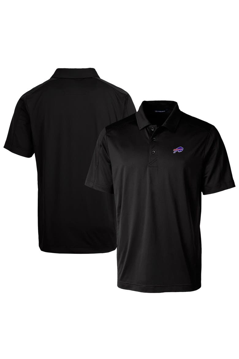 Men's Cutter & Buck Black Buffalo Bills Prospect Textured Stretch Big & Tall Polo, Main, color, Black