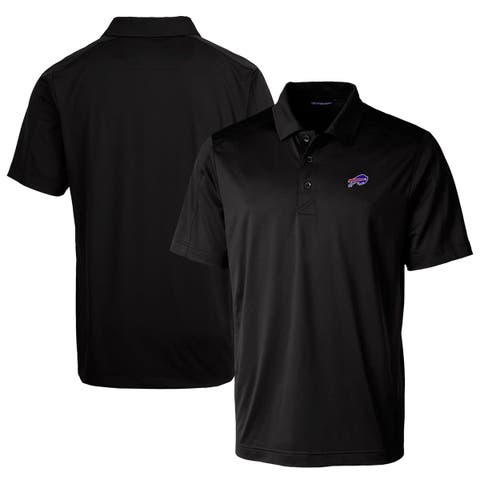 Men's Cutter & Buck Black Buffalo Bills Prospect Textured Stretch Big & Tall Polo