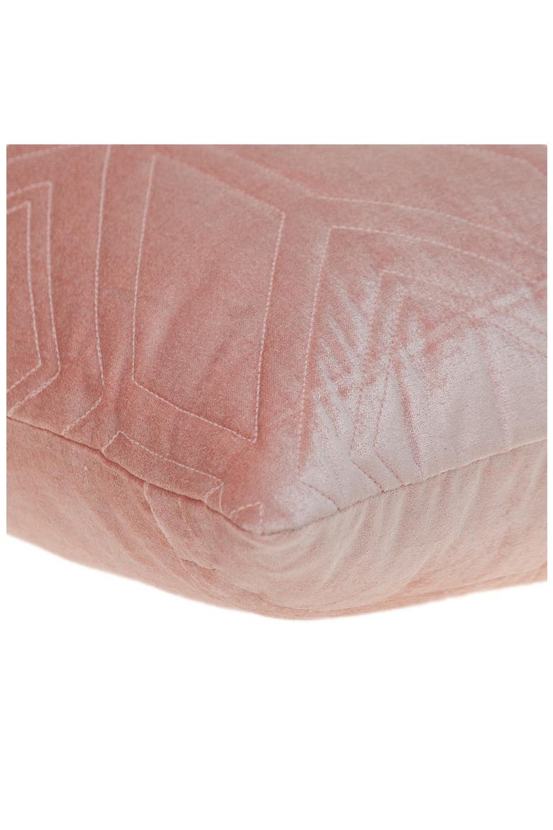 Reta Diamond Quilted Throw Pillow, Alternate, color, PINK
