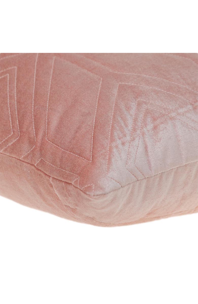 PARKLAND COLLECTION Reta Diamond Quilted Throw Pillow, Alternate, color, Pink