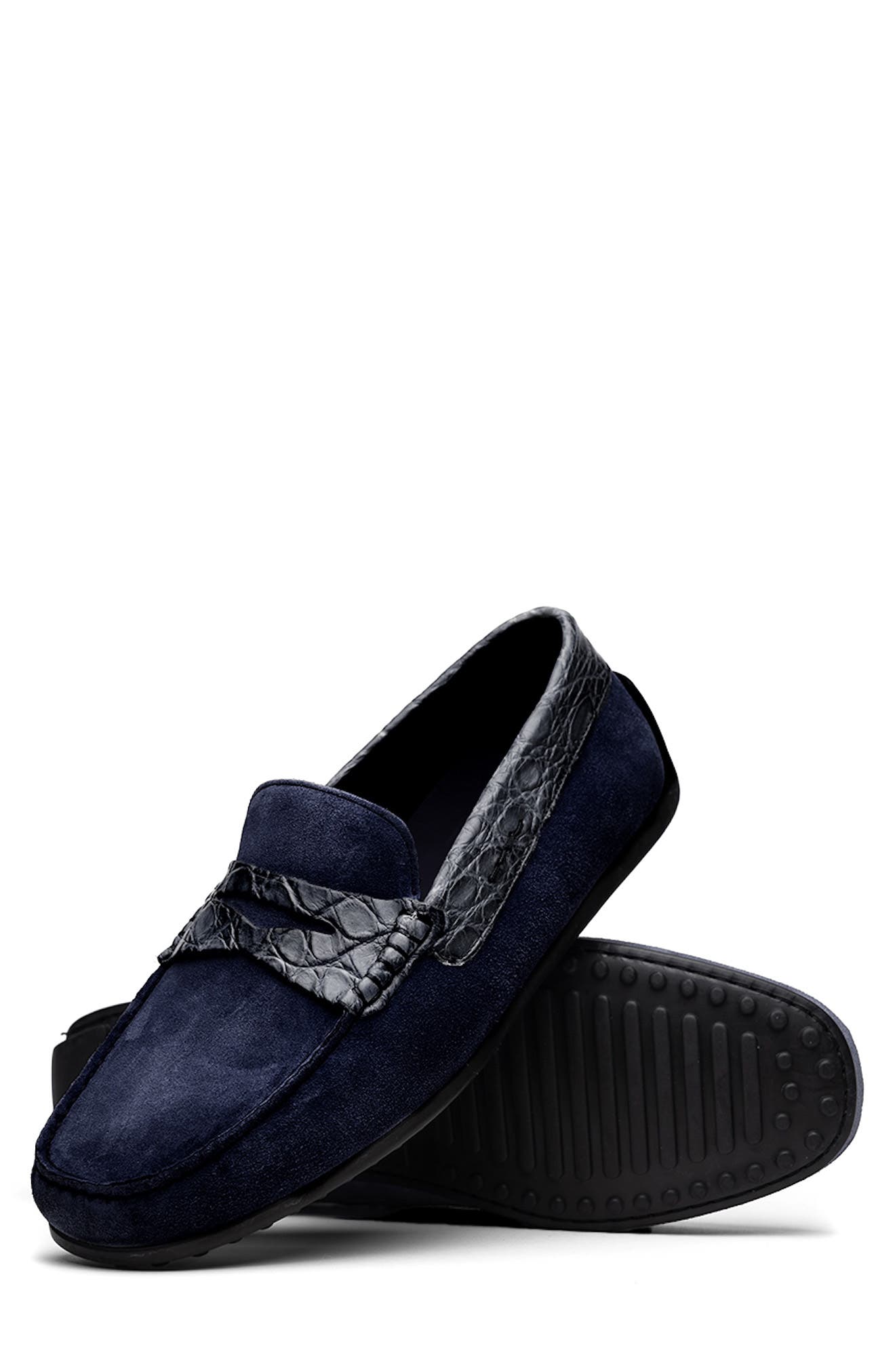 Monza Driving Loafer, Alternate, color, NAVY
