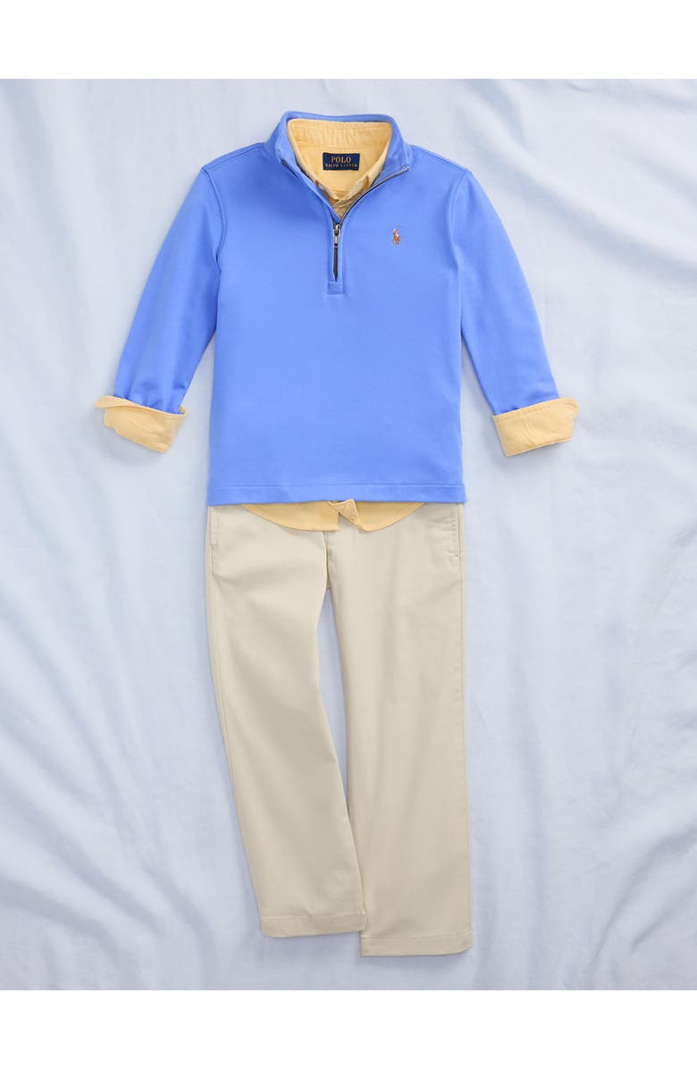Polo Ralph Lauren Kids' Solid Cotton Half Zip Pullover, Alternate, color, 