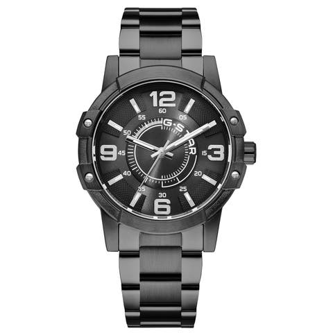 Constructed - 43mm, Gray Dial, Black Stainless Steel Bracelet Watch