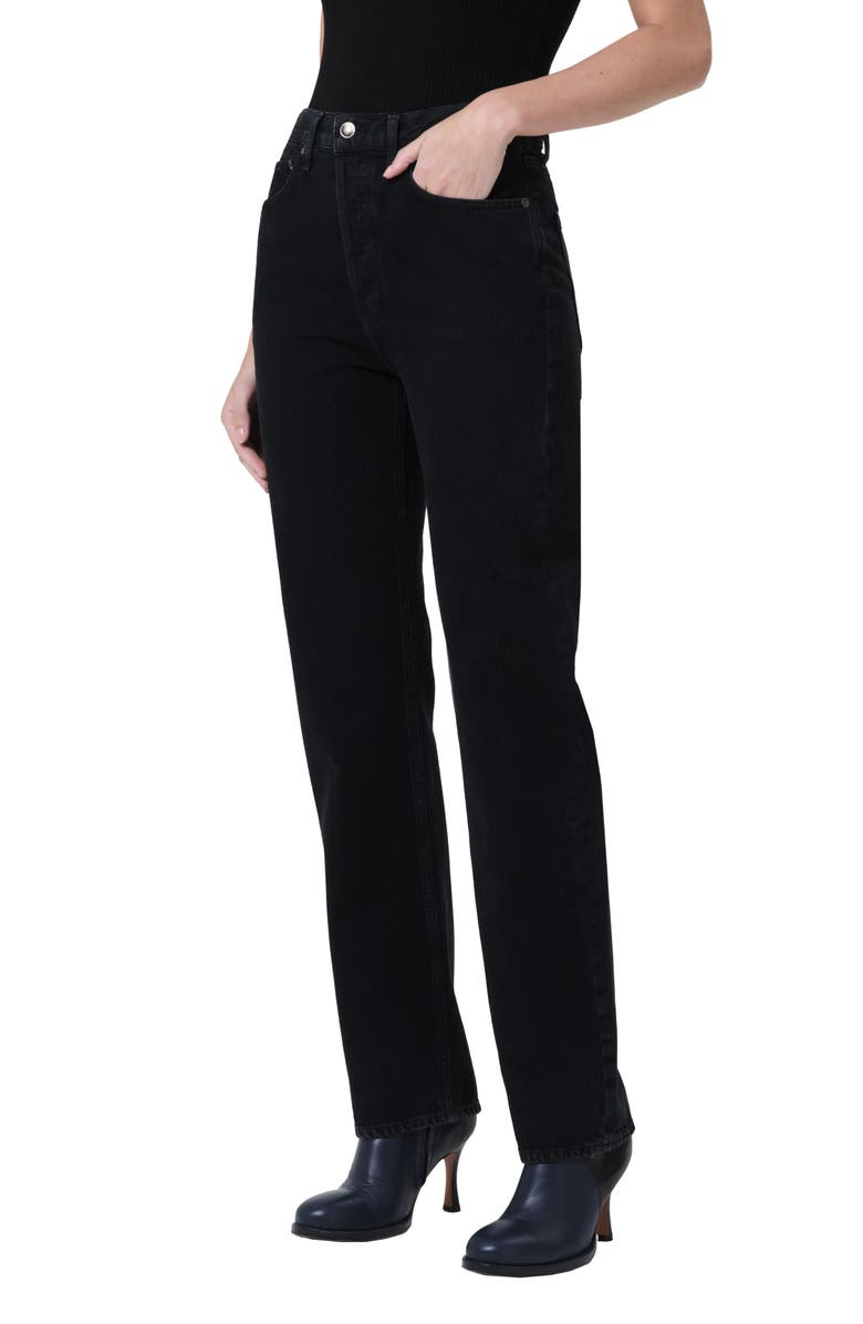 AGOLDE '90s Pinch Waist High Waist Straight Leg Jeans, Alternate, color, Crushed