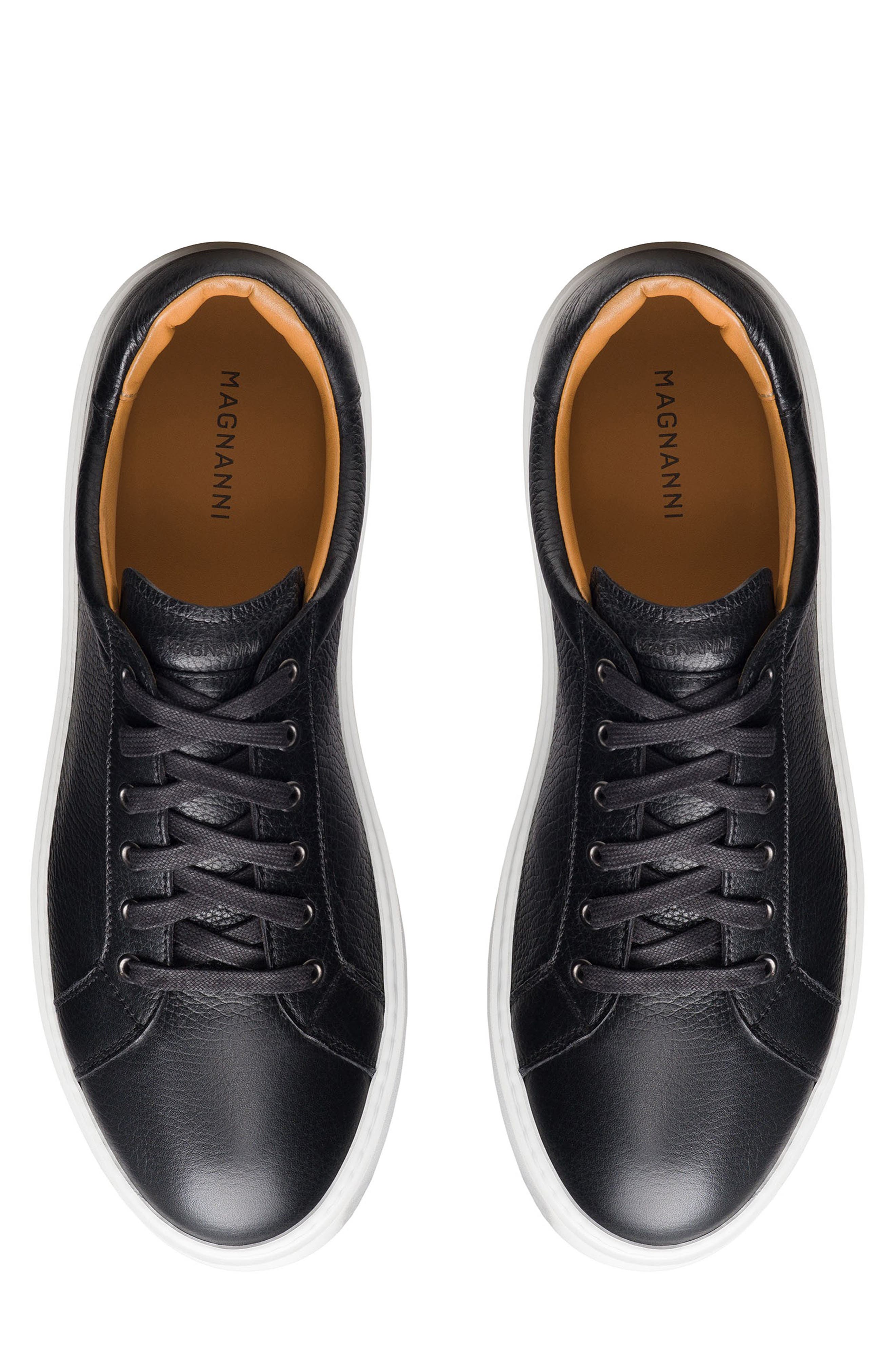Magnanni Camino Lo Sneaker, Alternate, color, Black