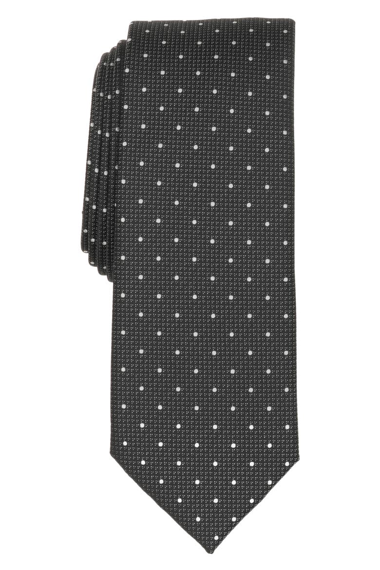 Curtis Dot Tie, Main, color, BLACK