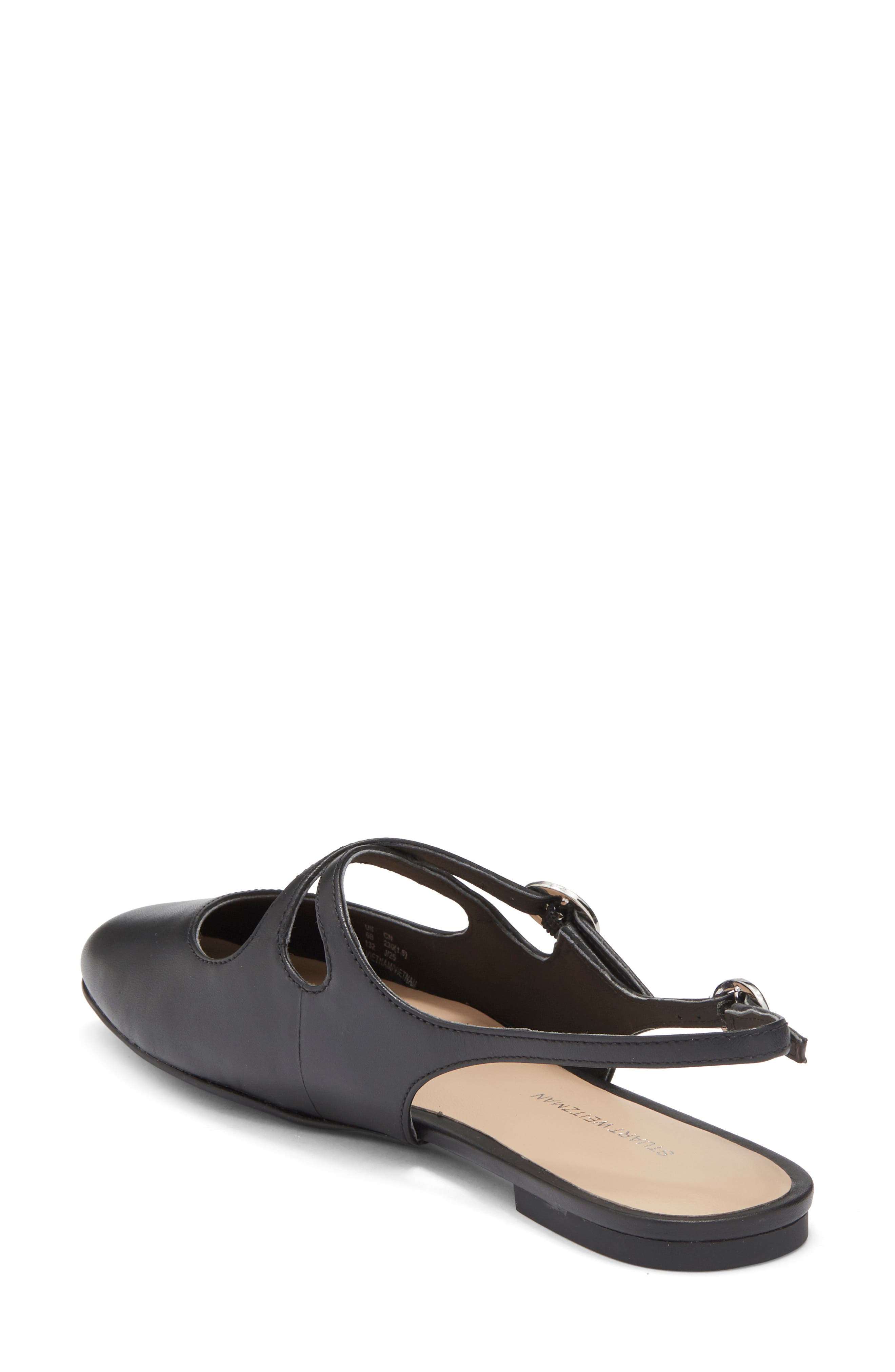 Clover Slingback Mule, Alternate, color, BLACK