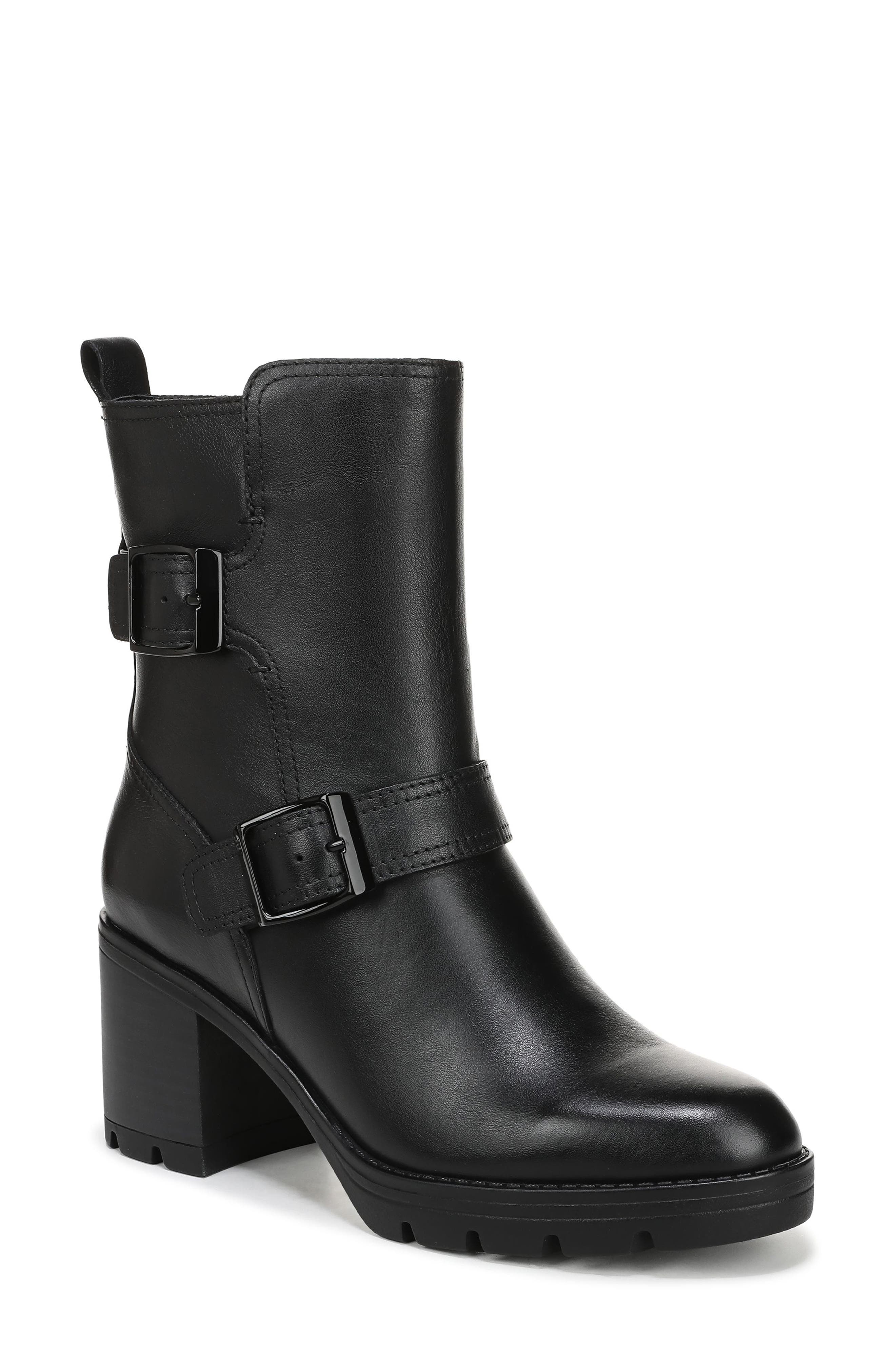 Naturalizer Vail Buckle Boot, Main, color, Black