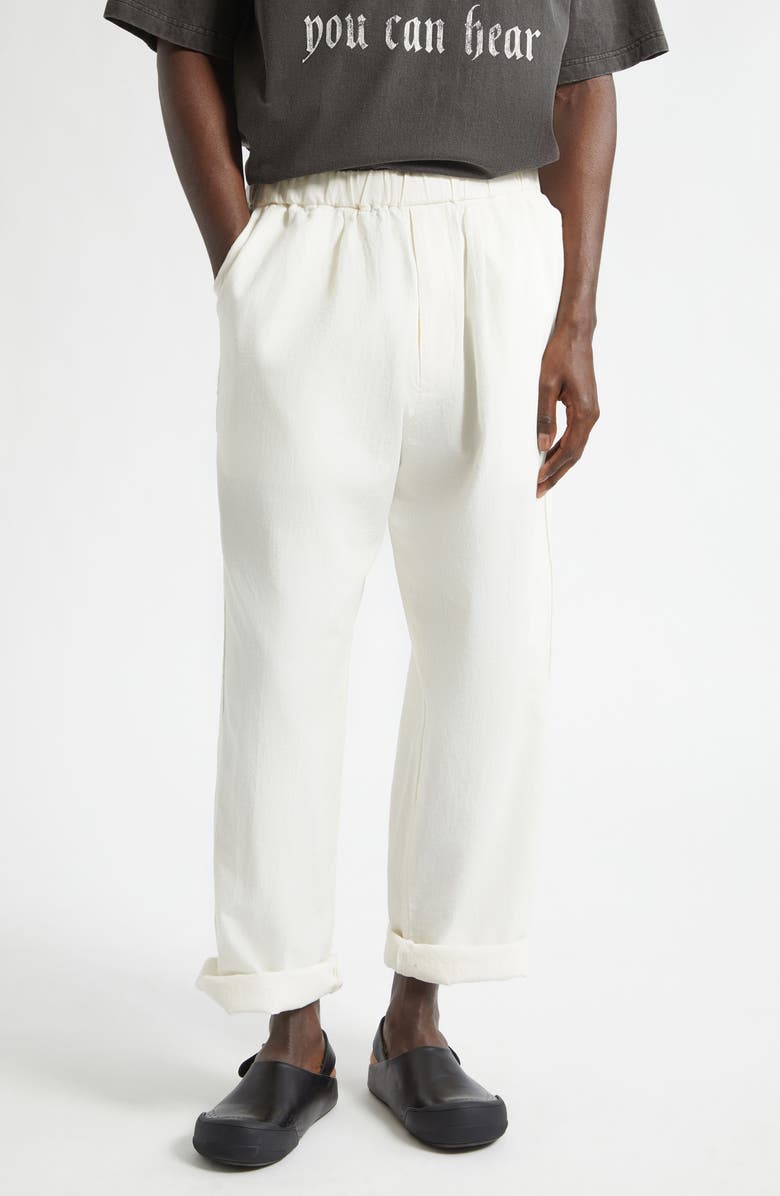 Undercover Cotton & Cashmere Pants, Main, color, Ivory