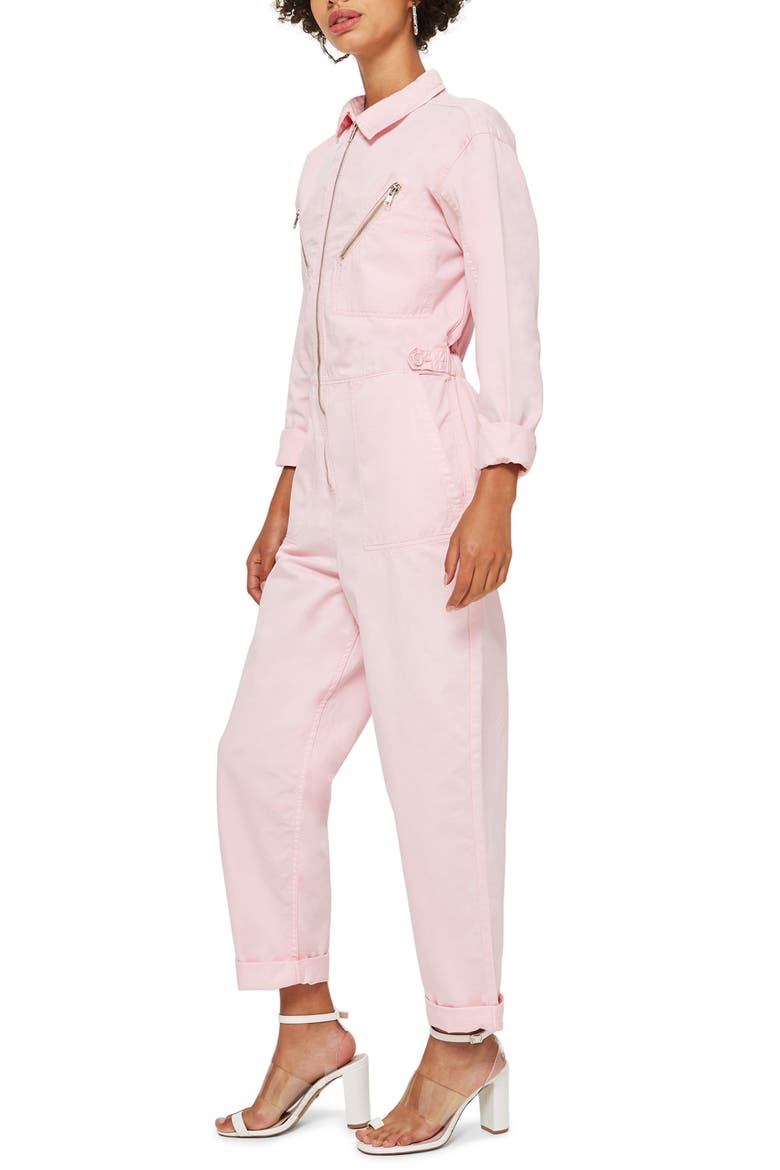 Mekan Utility Jumpsuit, Alternate, color, PINK