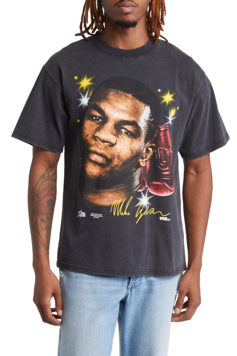 Tyson Gloves Cotton Graphic T-Shirt, Main, color, WASHED BLACK