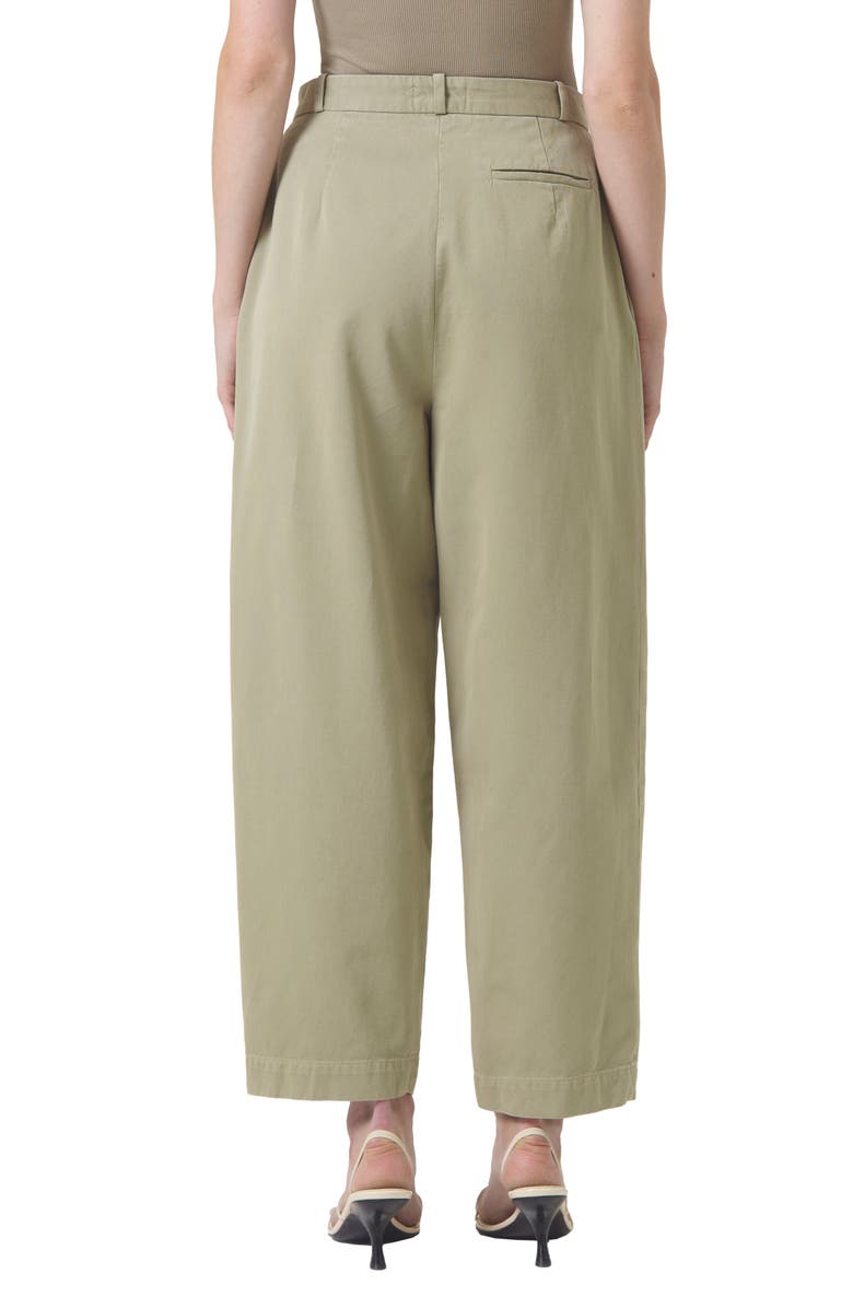 AGOLDE Becker Cotton Barrel Leg Chinos, Alternate, color, Dill