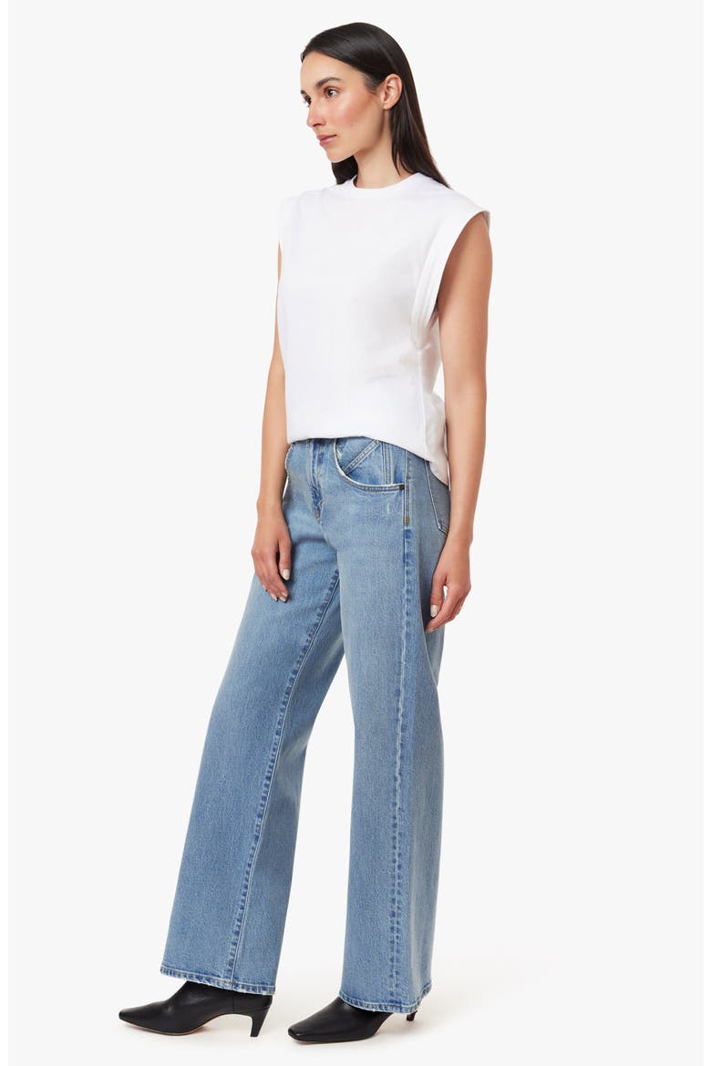 Blaine High Waist Straight Leg Jeans, Alternate, color, COAST