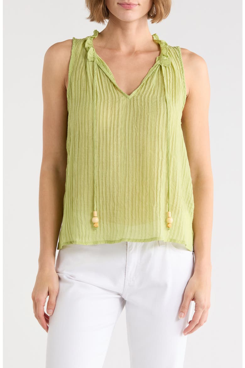 Front Slit Flowy Shell, Main, color, CACTUS