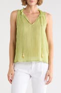 Vince Camuto Front Slit Flowy Shell