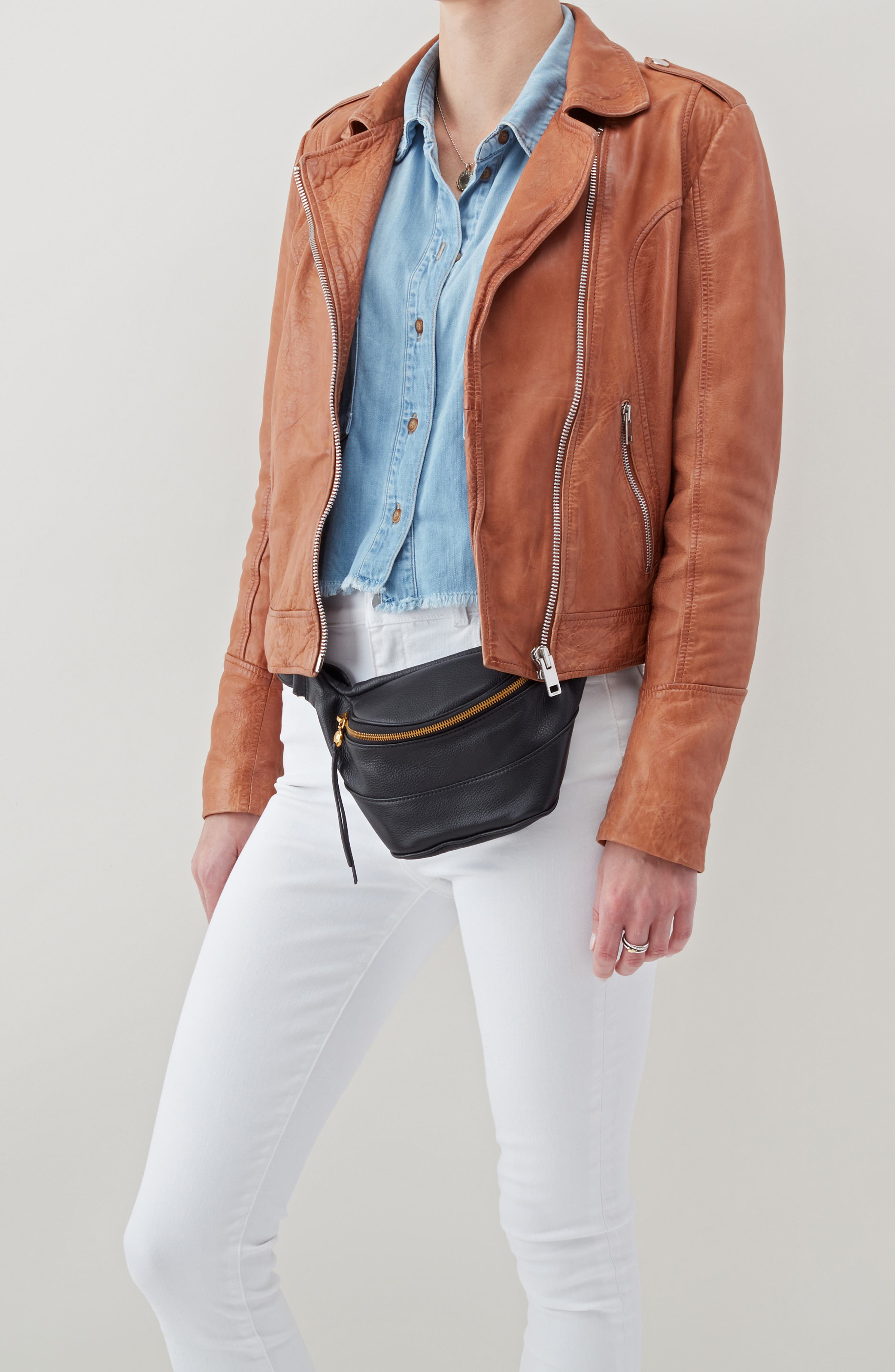 HOBO Jett Leather Belt Bag, Alternate, color, 