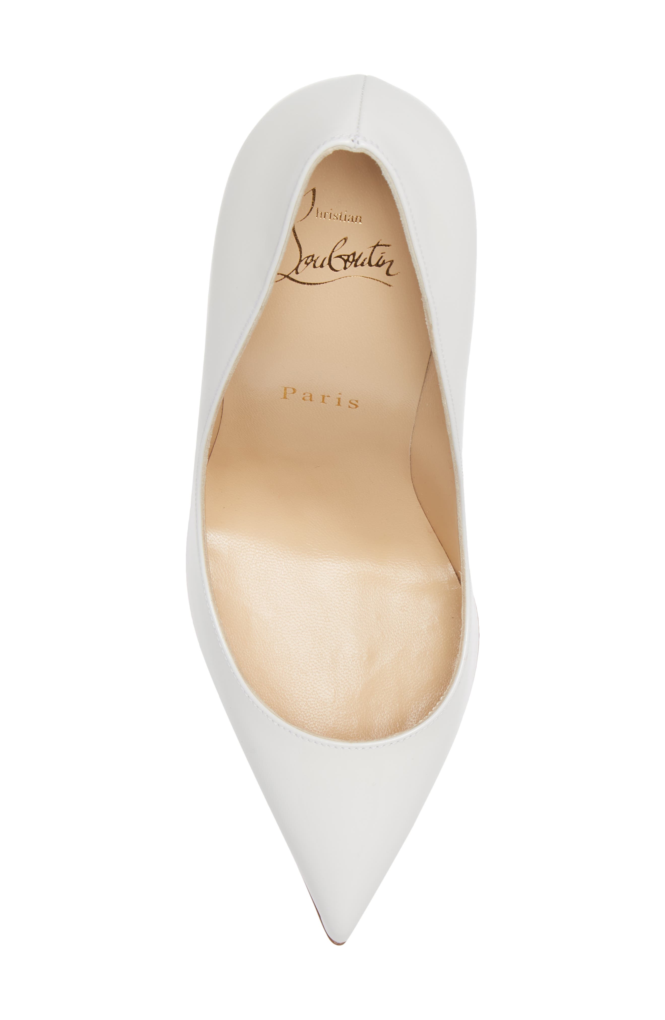 Pigalle Follies Pointed Toe Pump, Alternate, color, BIANCO