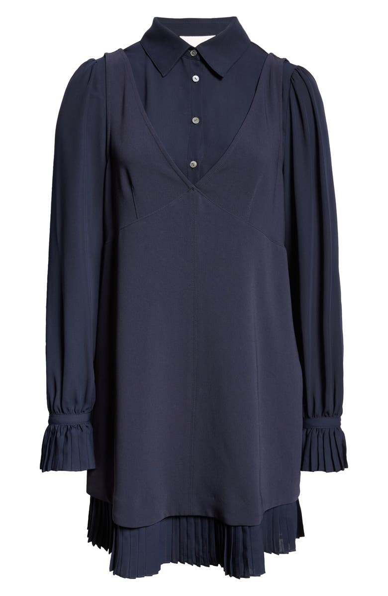 Cinq à Sept Rayna Layered Long Sleeve Minidress, Alternate, color,