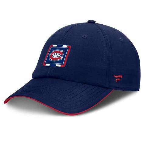 Men's Fanatics Navy/Red Montreal Canadiens Authentic Pro Ripstop Adjustable Hat