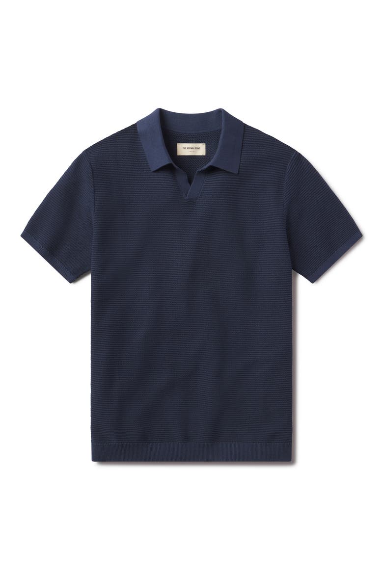 Robles Bird's Eye Polo, Alternate, color, DENIM/ DARK NAVY