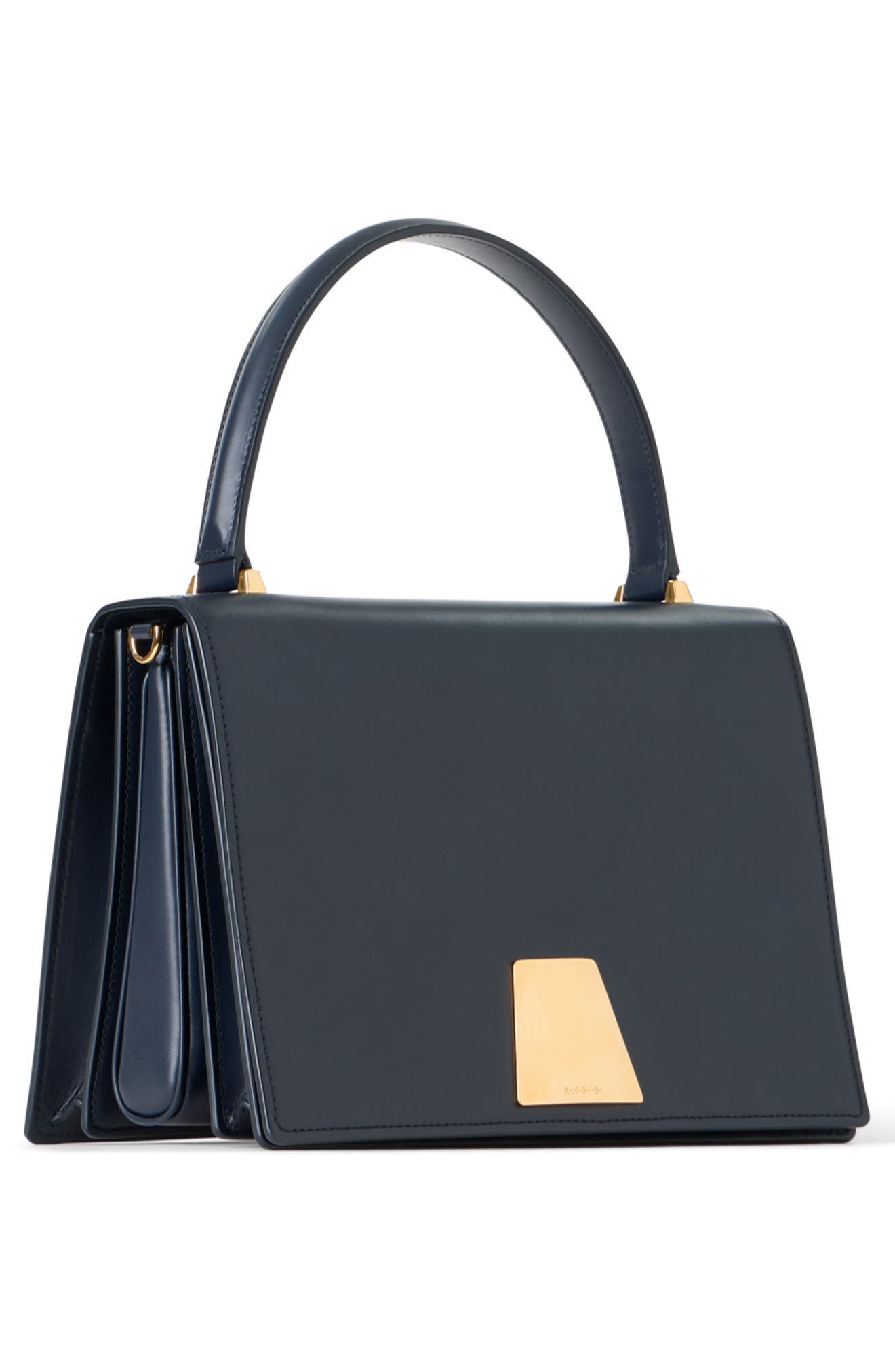 Medium Alice Leather Top Handle Bag, Alternate, color, DENIM