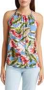 Loveappella Leaf Print Tank