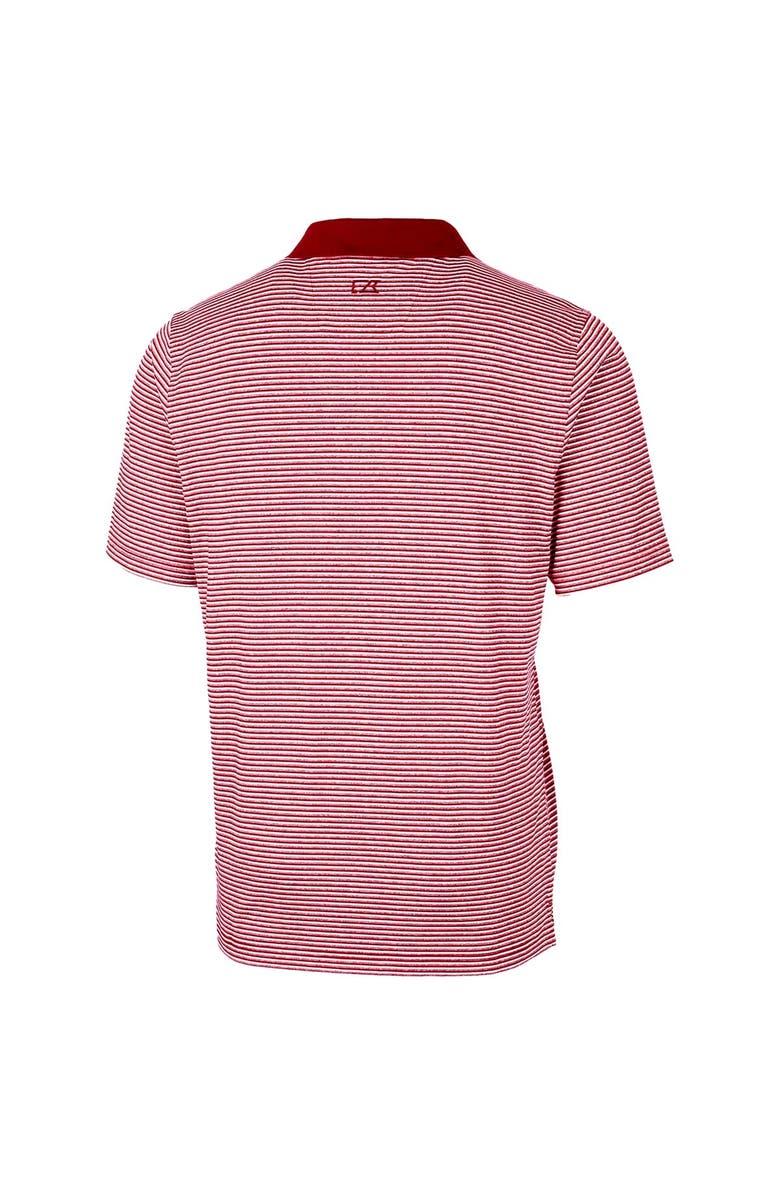 Cutter & Buck Men's Cutter & Buck Crimson Alabama Crimson Tide Forge Tonal Stripe Stretch Polo, Alternate, color,