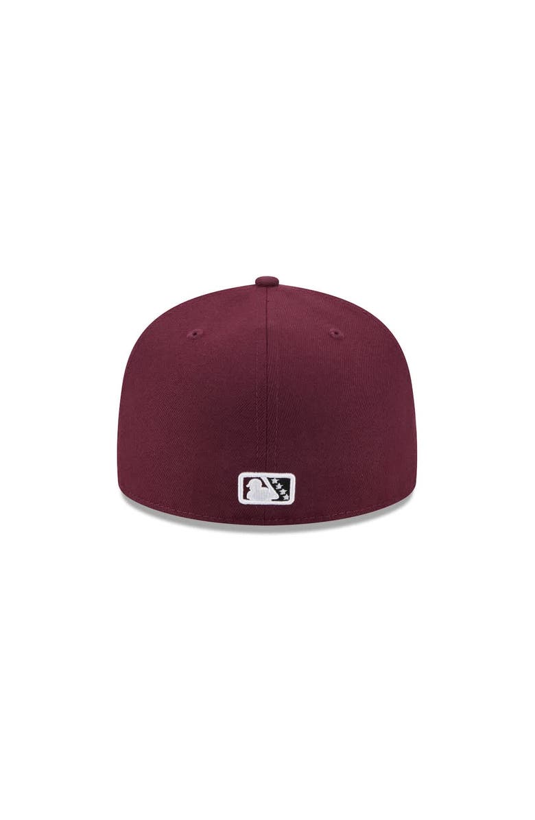 New Era Men's New Era  Maroon Fayetteville Woodpeckers Theme Nights 59FIFTY Fitted Hat, Alternate, color, 