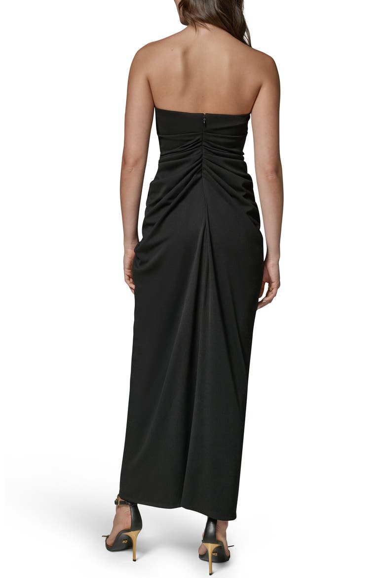 Strapless Gown, Alternate, color, BLACK