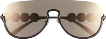 Versace 138mm Pilot Shield Sunglasses Versace Men main image 4