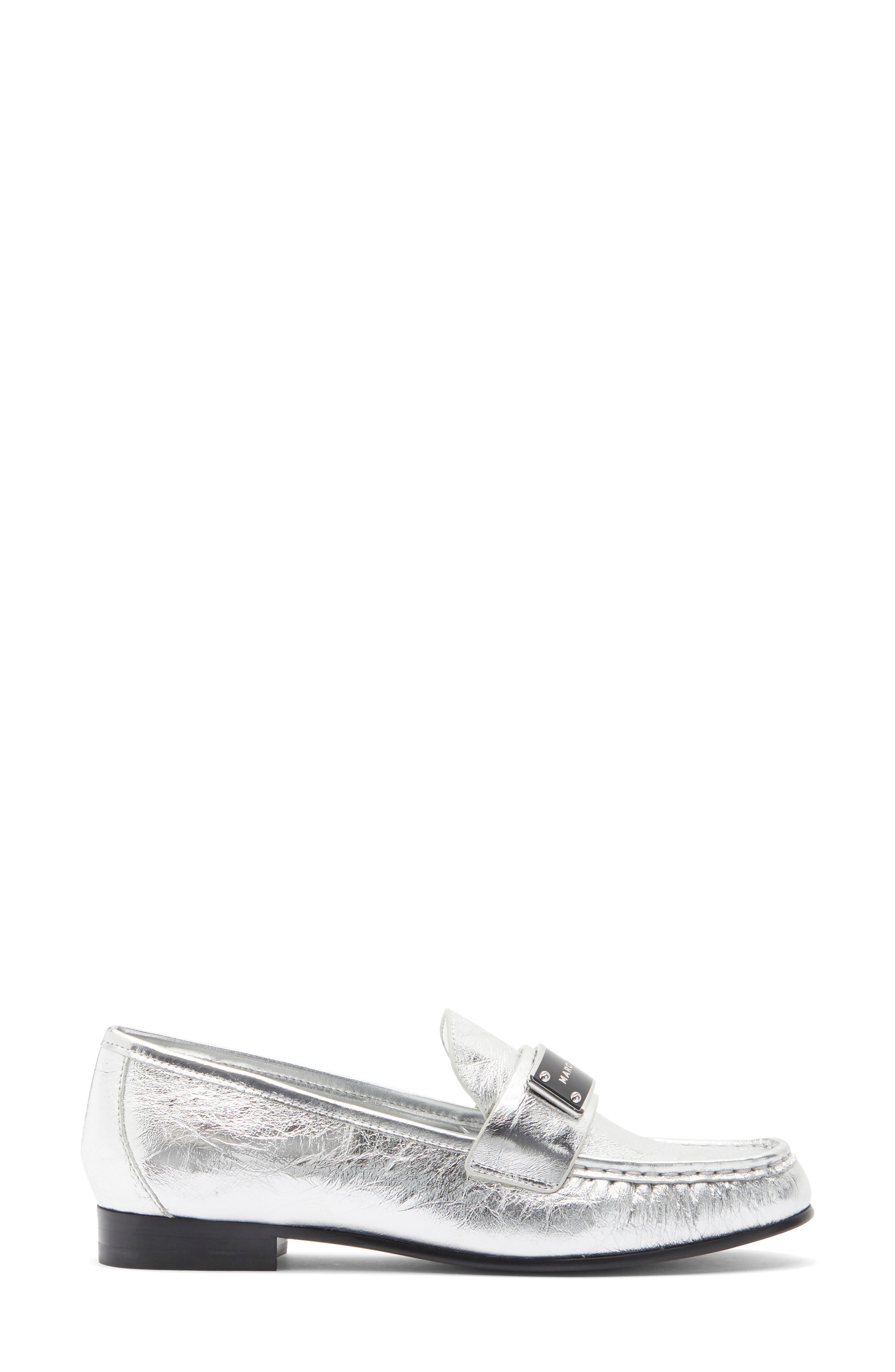 The Bold Logo Loafer, Alternate, color, SILVER