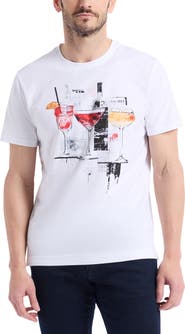 Robert Graham The Tipsy Times Graphic T-Shirt