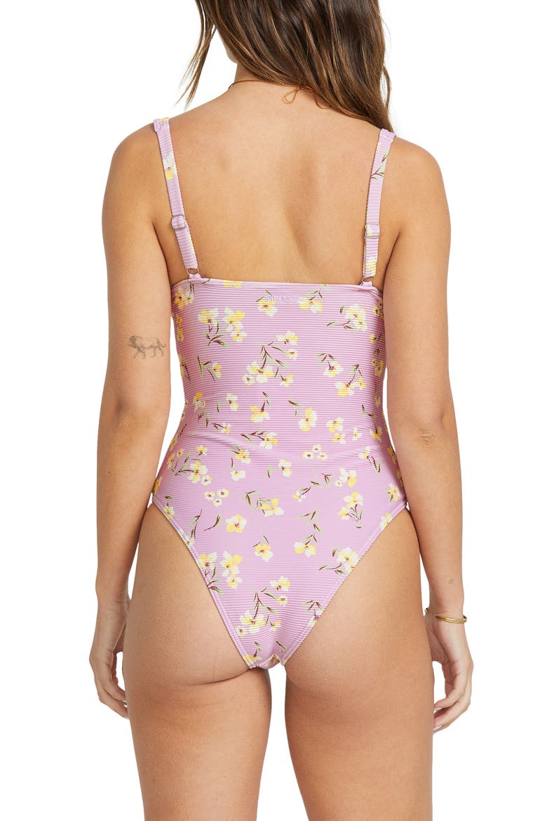 Peaceful Petals Chloe Underwire One-Piece Swimsuit, Alternate, color, AMETHYST SMOKE